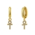 Picture of Delicate Cross Dangle Earrings in Exclusive Design