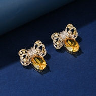 Picture of Recommended Gold Plated Yellow Dangle Earrings from Top Designer