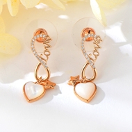 Show details for Copper or Brass White Dangle Earrings with Full Guarantee Show details for Copper or Brass White Dangle Earrings with Full Guarantee