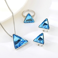 Show details for Geometric Small 3 Piece Jewelry Set of Original Design Show details for Geometric Small 3 Piece Jewelry Set of Original Design