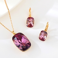 Show details for Trendy Pink Geometric 2 Piece Jewelry Set with No-Risk Refund Show details for Trendy Pink Geometric 2 Piece Jewelry Set with No-Risk Refund