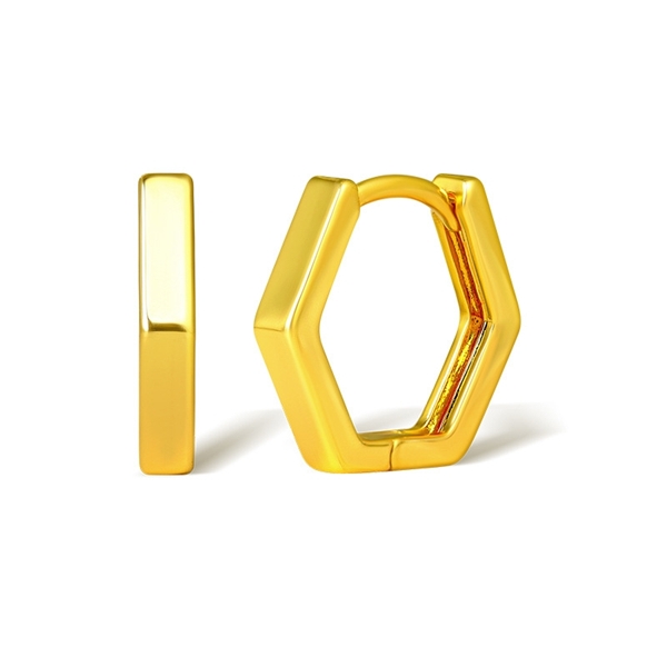 Picture of Hot Selling Gold Plated Small Huggie Earrings from Top Designer