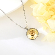 Show details for Low Cost Platinum Plated Small Pendant Necklace with Low Cost Show details for Low Cost Platinum Plated Small Pendant Necklace with Low Cost