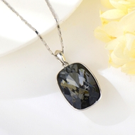 Show details for Copper or Brass Black Pendant Necklace in Flattering Style Show details for Copper or Brass Black Pendant Necklace in Flattering Style