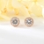 Picture of Distinctive White Cubic Zirconia Big Stud Earrings with Low MOQ