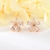 Picture of New Cubic Zirconia White Big Stud Earrings
