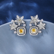 Picture of Distinctive Luxury Yellow Big Stud Earrings