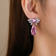 Picture of Luxury Flowers & Plants Dangle Earrings in Flattering Style