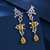 Picture of Good Quality Cubic Zirconia Big Dangle Earrings