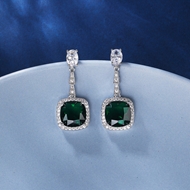 Picture of Distinctive Green Luxury Dangle Earrings As a Gift