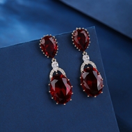 Picture of Popular Cubic Zirconia Luxury Dangle Earrings