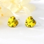 Show details for Stylish Big Yellow Big Stud Earrings
