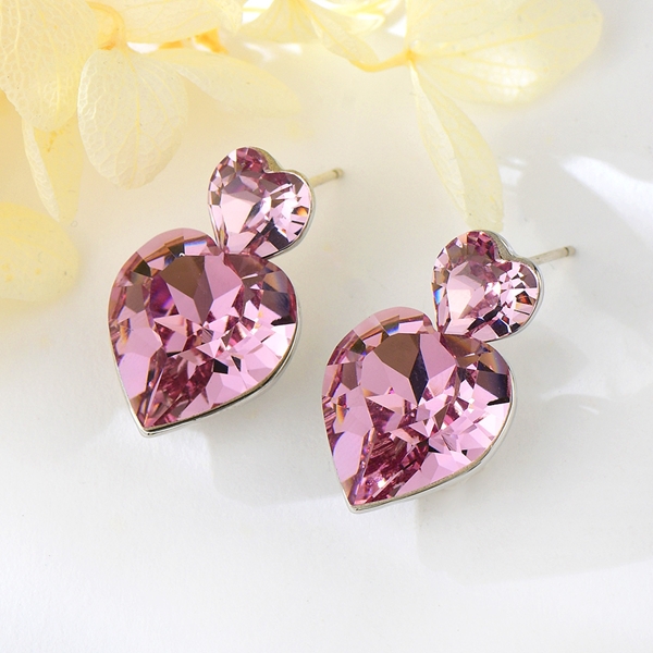 Picture of Stylish Big Love & Heart Dangle Earrings