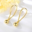 Show details for Eye-Catching Gold Plated Plain Dangle Earrings with Member Discount