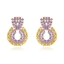 Show details for Nickel Free Gold Plated Cubic Zirconia Dangle Earrings with No-Risk Refund