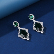 Picture of New Season Green Luxury Dangle Earrings with SGS/ISO Certification