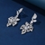 Picture of Luxury Platinum Plated Dangle Earrings of Original Design