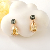 Show details for Distinctive Yellow Geometric Dangle Earrings with Low MOQ Show details for Distinctive Yellow Geometric Dangle Earrings with Low MOQ