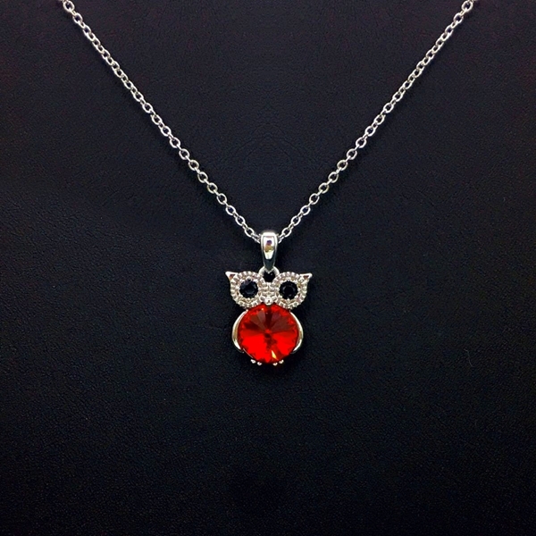 Picture of Popular Cubic Zirconia Owl Pendant Necklace