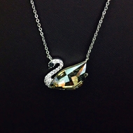 Show details for Filigree swan Cubic Zirconia Pendant Necklace Show details for Filigree swan Cubic Zirconia Pendant Necklace