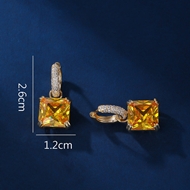 Picture of Irresistible Yellow Luxury Huggie Earrings As a Gift