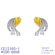 Picture of Irresistible Yellow Luxury Dangle Earrings As a Gift