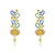 Picture of Good Yellow Irregular Dangle Earrings