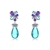 Picture of Great Cubic Zirconia Blue Dangle Earrings