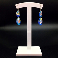 Show details for Eye-Catching Colorful Platinum Plated Huggie Earrings for Ladies Show details for Eye-Catching Colorful Platinum Plated Huggie Earrings for Ladies
