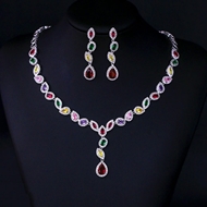 Show details for Buy Platinum Plated Luxury 2 Piece Jewelry Set with Fast Shipping Show details for Buy Platinum Plated Luxury 2 Piece Jewelry Set with Fast Shipping
