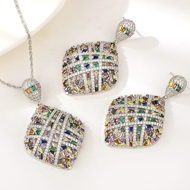 Show details for Popular Cubic Zirconia Copper or Brass 2 Piece Jewelry Set Show details for Popular Cubic Zirconia Copper or Brass 2 Piece Jewelry Set