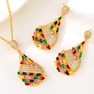 Show details for Bling Geometric Cubic Zirconia 2 Piece Jewelry Set Show details for Bling Geometric Cubic Zirconia 2 Piece Jewelry Set