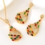 Show details for Bling Geometric Cubic Zirconia 2 Piece Jewelry Set
