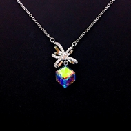 Show details for New Swarovski Element Colorful Pendant Necklace Show details for New Swarovski Element Colorful Pendant Necklace