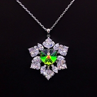 Show details for Party Green Pendant Necklace with Beautiful Craftmanship Show details for Party Green Pendant Necklace with Beautiful Craftmanship