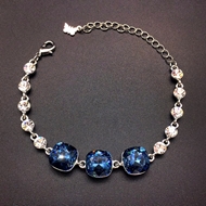 Show details for Pretty Swarovski Element Platinum Plated Fashion Bracelet Show details for Pretty Swarovski Element Platinum Plated Fashion Bracelet