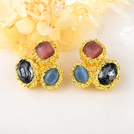 Picture of Affordable Zinc Alloy Artificial Crystal Dangle Earrings from Trust-worthy Supplier