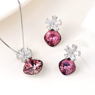 Show details for Copper or Brass Pink 2 Piece Jewelry Set at Great Low Price Show details for Copper or Brass Pink 2 Piece Jewelry Set at Great Low Price