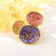 Picture of Buy Gold Plated Enamel Fashion Ring with Wow Elements