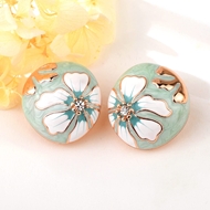 Picture of Zinc Alloy Enamel Dangle Earrings From Reliable Factory