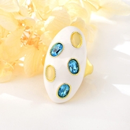 Picture of Buy Gold Plated Colorful Fashion Ring with Fast Shipping