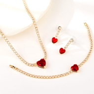 Show details for Party Red 3 Piece Jewelry Set with Fast Shipping Show details for Party Red 3 Piece Jewelry Set with Fast Shipping