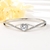 Picture of Beautiful Cubic Zirconia Love & Heart Fashion Bangle