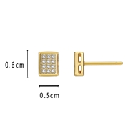 Picture of Nickel Free Gold Plated Geometric Dangle Earrings with No-Risk Refund