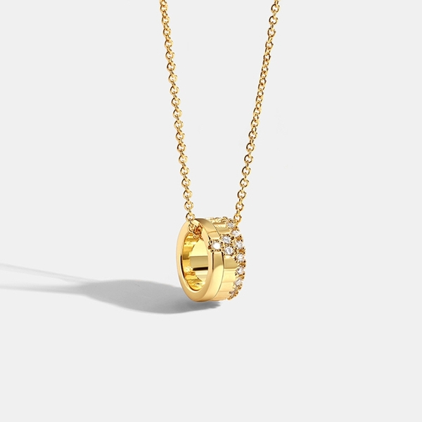 Picture of Hypoallergenic Gold Plated Cubic Zirconia Pendant Necklace