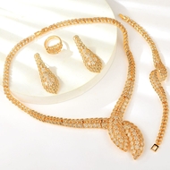 Show details for Party Copper or Brass 4 Piece Jewelry Set with 3~7 Day Delivery Show details for Party Copper or Brass 4 Piece Jewelry Set with 3~7 Day Delivery