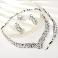 Show details for Party Cubic Zirconia 4 Piece Jewelry Set with Fast Shipping Show details for Party Cubic Zirconia 4 Piece Jewelry Set with Fast Shipping