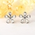 Picture of Bulk Platinum Plated White Dangle Earrings Exclusive Online
