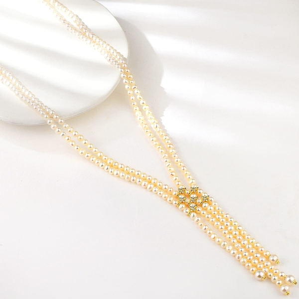 Picture of Eye-Catching White Classic Long Chain Necklace with Member Discount