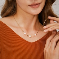 Picture of Famous Geometric White Pendant Necklace